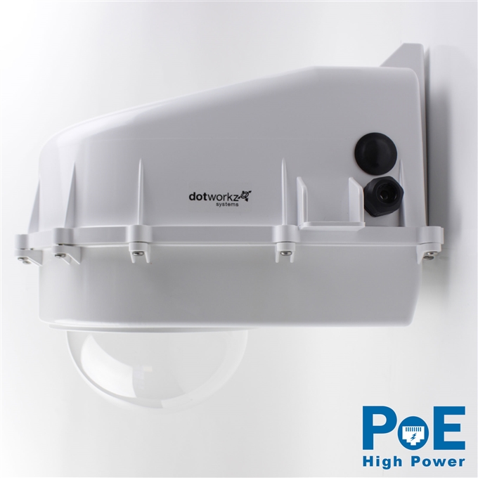 Dotworkz D2 Heater Blower Camera Enclosure IP68 with 60W High Power PoE (D2-HB-POE-60W)