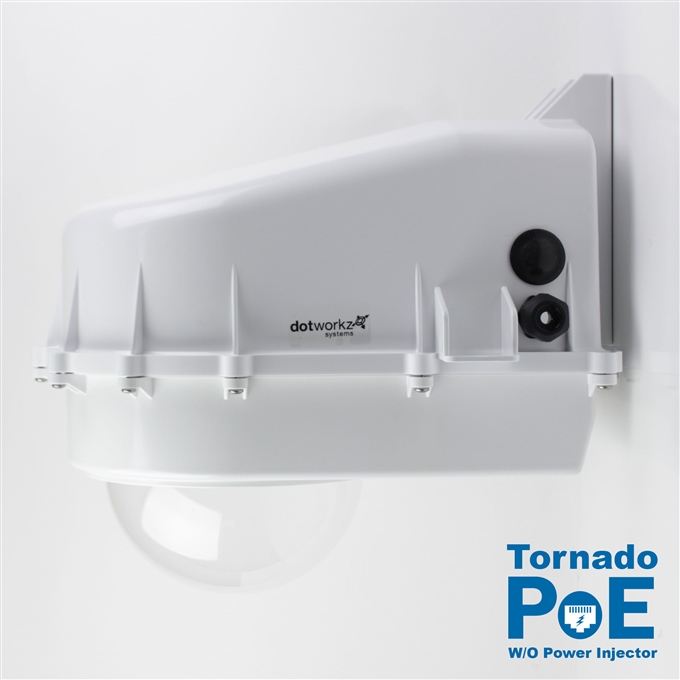 Dotworkz D2 Tornado Dual Blower Camera Enclosure IP68 with PoE and no Power Injector (D2-TR-POE-WO)