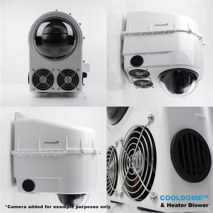 Dotworkz D3 COOLDOME™ Active Cooling and Heater Blower Camera Enclosure IP66 (D3-CD-HB)