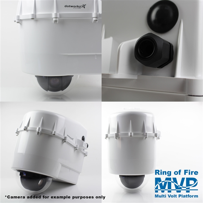 Dotworkz D3 Ring of Fire De-Icing Camera Enclosure IP68 with MVP (D3-RF-MVP)