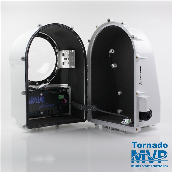 Dotworkz D3 Tornado Dual Blower Camera Enclosure IP68 with MVP (D3-TR-MVP)