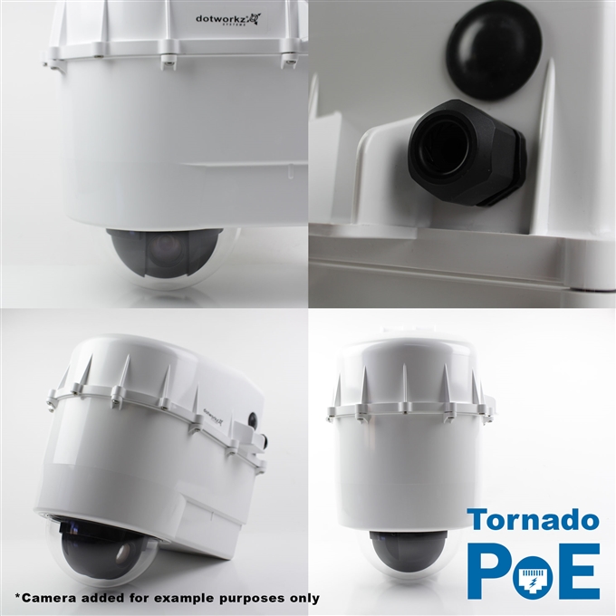 Dotworkz D3 Tornado Dual Blower Camera Enclosure IP68 with PoE (D3-TR-POE)