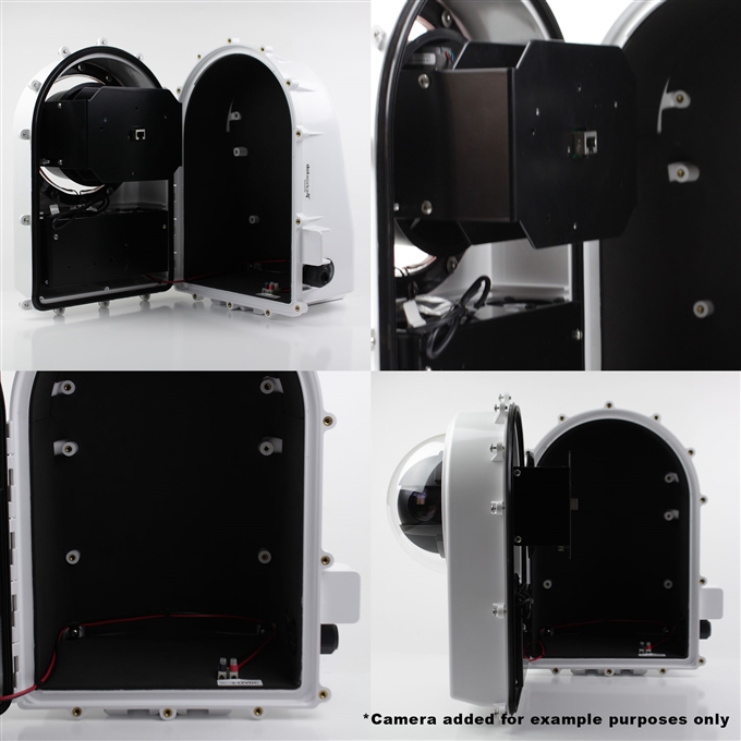 Dotworkz High Efficiency Power D2 Solar Heater Blower Camera Enclosure IP68 for Low Power Applications (D2-HB-SOLAR)