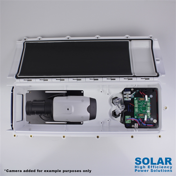 Dotworkz High Efficiency Power S-Type Solar Tornado Dual Blower Camera Enclosure and Stainless Steel IP68 for Low Power Applications (ST-TR-SOLAR-SS)
