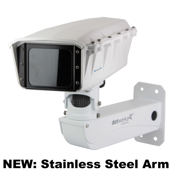 Dotworkz S-Type Base Model Camera Enclosure and Stainless Steel Arm IP66 (ST-BASE-SS)