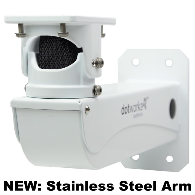 Dotworkz S-Type COOLDOME™ 12V Active Cooling Camera Enclosure and Stainless Steel Arm IP66 (ST-CD-SS)