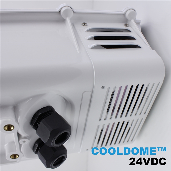 Dotworkz S-Type COOLDOME™ 24VDC Active Cooling Camera Enclosure and Stainless Steel Arm IP66 (ST-CD-24V-SS)