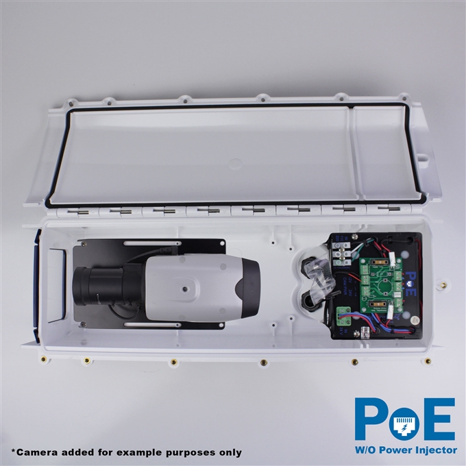 Dotworkz S-Type Heater Blower Camera Enclosure and Aluminum Arm IP66 with PoE and No Power Injector (ST-HB-POE-WO)