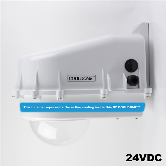 Dotworkz D2 COOLDOME™ 24VDC Active Cooling Camera Enclosure IP66 (D2-CD-24V)