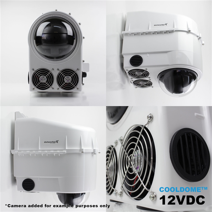 Dotworkz D3 COOLDOME™ 12VDC Active Cooling Camera Enclosure IP66 (D3-CD)