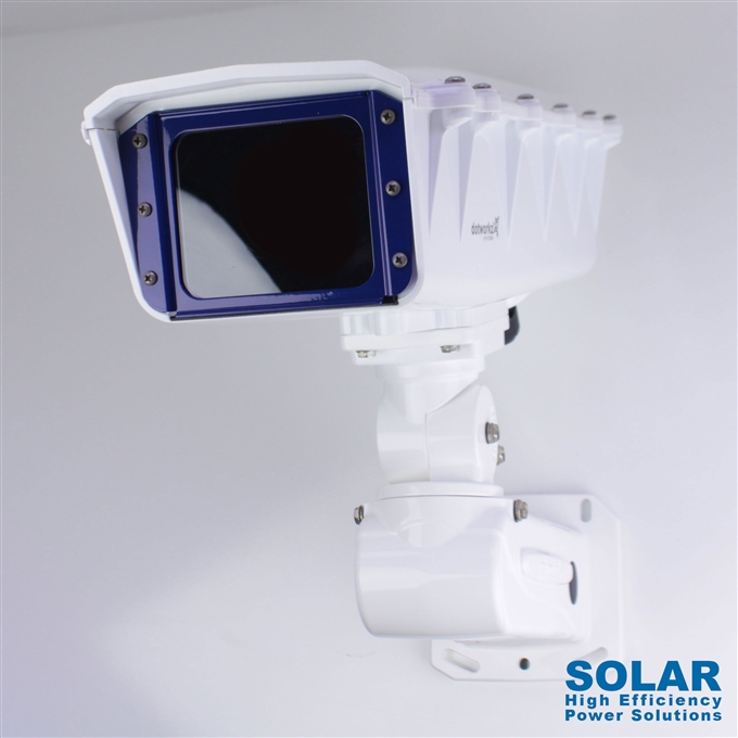Dotworkz High Efficiency Power S-Type Solar Tornado Dual Blower Camera Enclosure and Aluminum Arm IP66 for Low Power Applications (ST-TR-SOLAR)