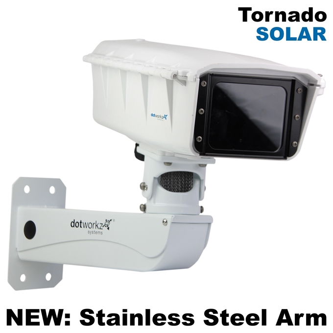 Dotworkz High Efficiency Power S-Type Solar Tornado Dual Blower Camera Enclosure and Stainless Steel IP68 for Low Power Applications (ST-TR-SOLAR-SS)