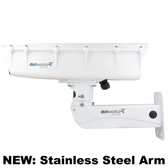 Dotworkz S-Type Base Model Camera Enclosure and Stainless Steel Arm IP66 (ST-BASE-SS)