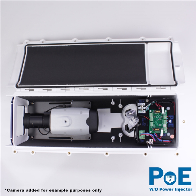 Dotworkz S-Type Tornado Dual Blower Camera Enclosure IP66 with PoE and no Power Injector (ST-TR-POE-WO)