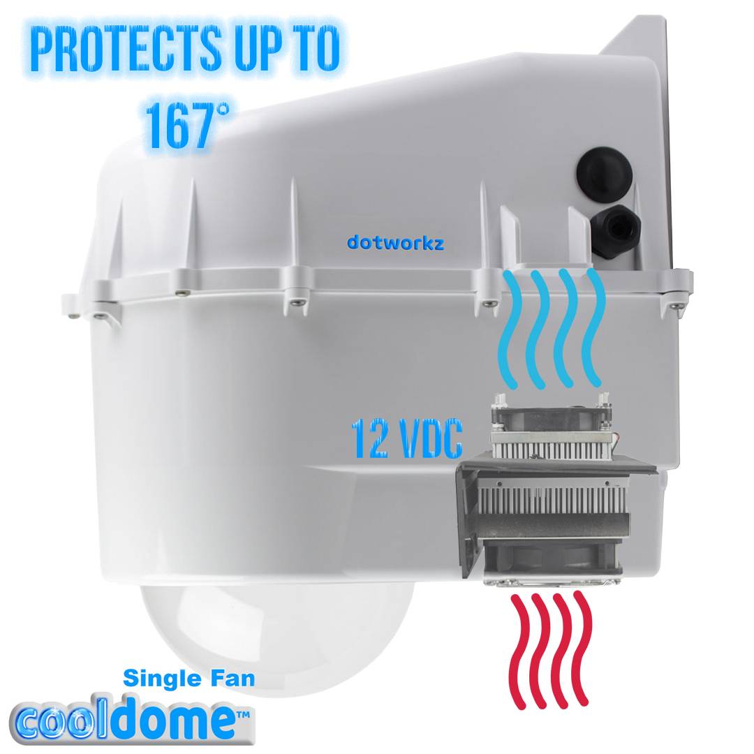 D3 COOLDOME™ 12VDC Active Cooling Camera Enclosure (D3-CD) IP66